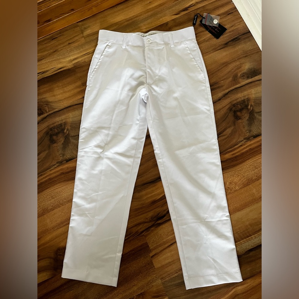 12- JOHNNIE LENE - dress white pants boy NWT